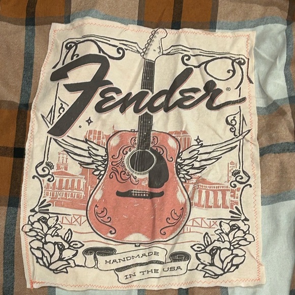 NWT UpCycled Graphic Flannel Fender Graphic Flannel size Medium - Picture 4 of 8